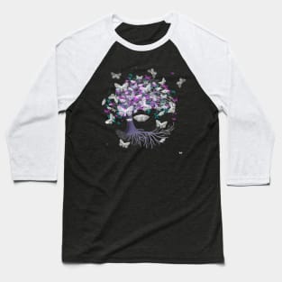 Tree of life with io moths Baseball T-Shirt